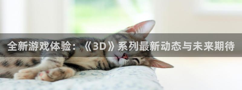 星欧娱乐平台注册：全新游戏体验：《3D》系列最新动态与未来期